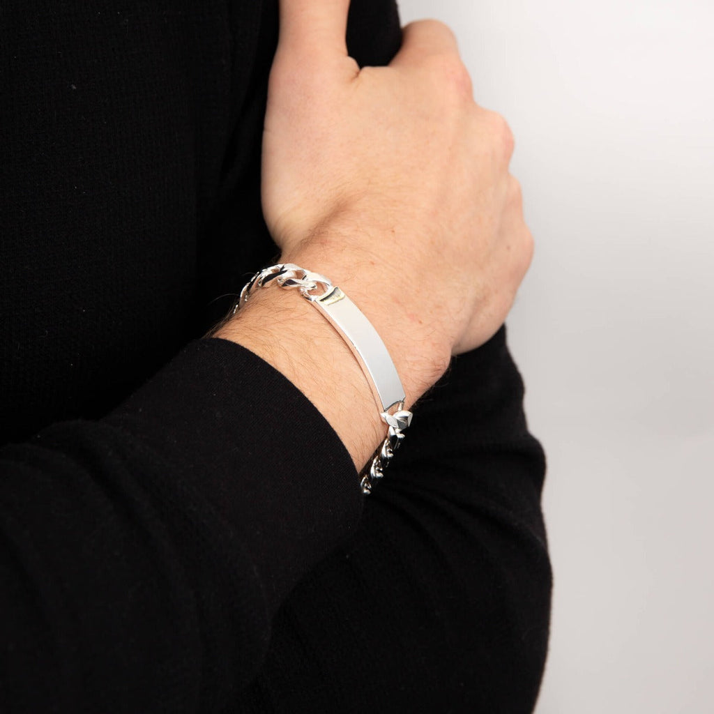 Beginnings Heavyweight ID Bar Curb Bracelet