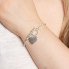 Beginnings Ball Chain Bracelet with Heart Tag
