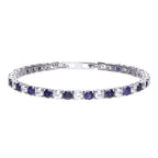 Diamonfire Two Tone Zirconia Tennis Bracelet