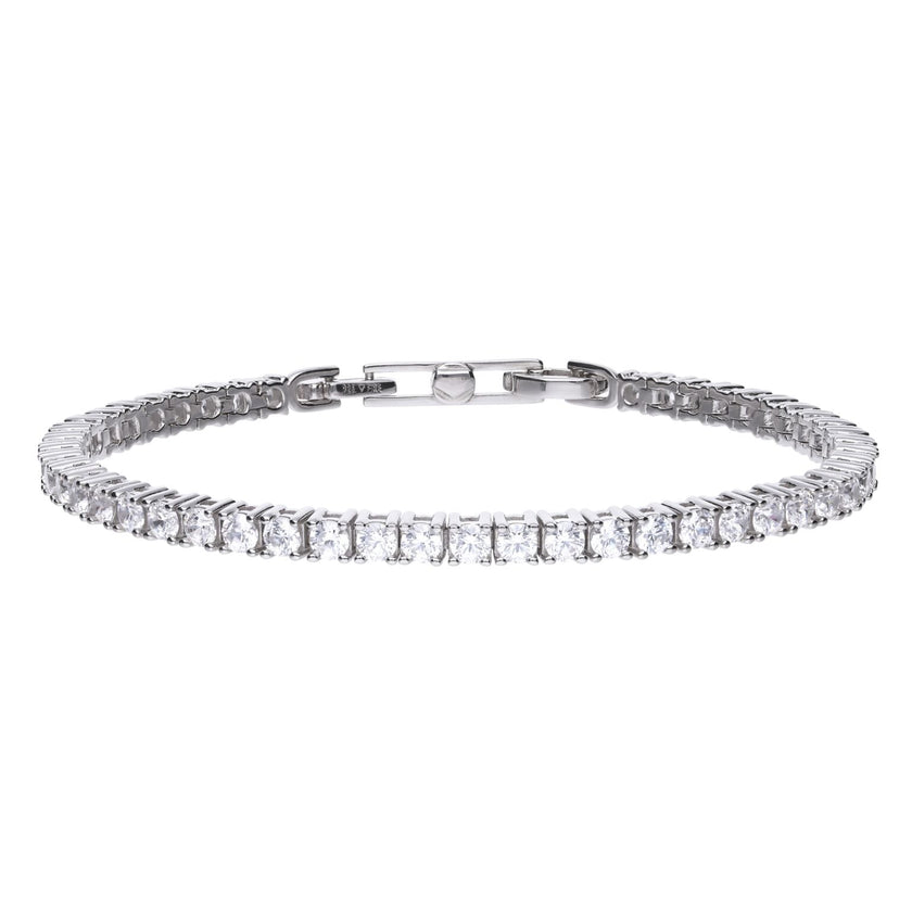 Diamonfire Claw Set Zirconia Tennis Bracelet