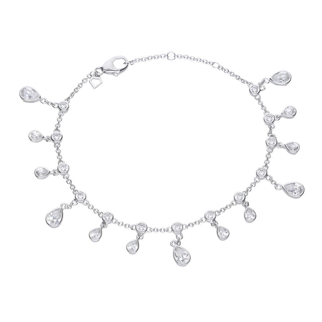 Diamonfire Multi Drop Zirconia Bracelet