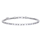 Diamonfire Baguette and Round Zirconia Bracelet