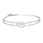 Diamonfire Teardrop Double Row Bracelet
