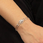 Diamonfire Teardrop Double Row Bracelet