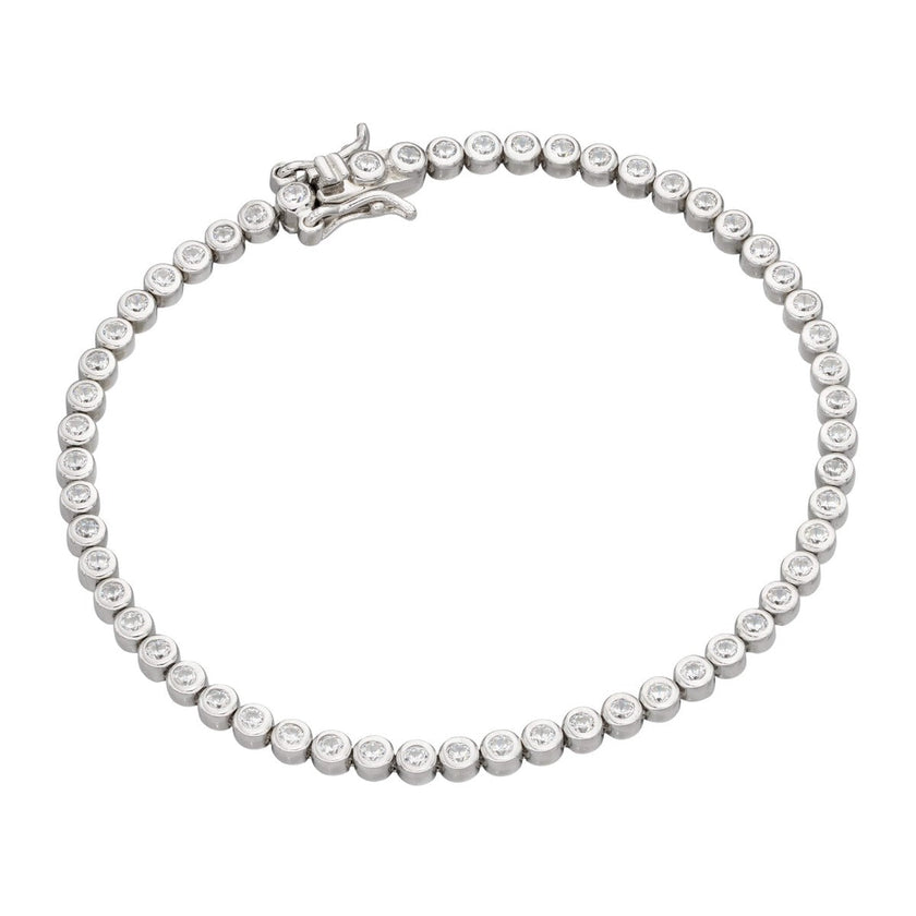 Beginnings Bezel Set Cubic Zirconia Bracelet