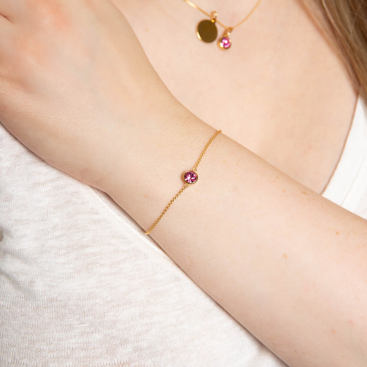 Beginnings Crystal Birthstone Bracelet