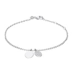 Diamonfire Engravable Tag Bracelet with Pave Set Oval Tag