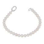 Beginnings White Pearl Charm Bracelet