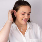 Beginnings Starburst Drop Earrings with Pave Cubic Zirconia