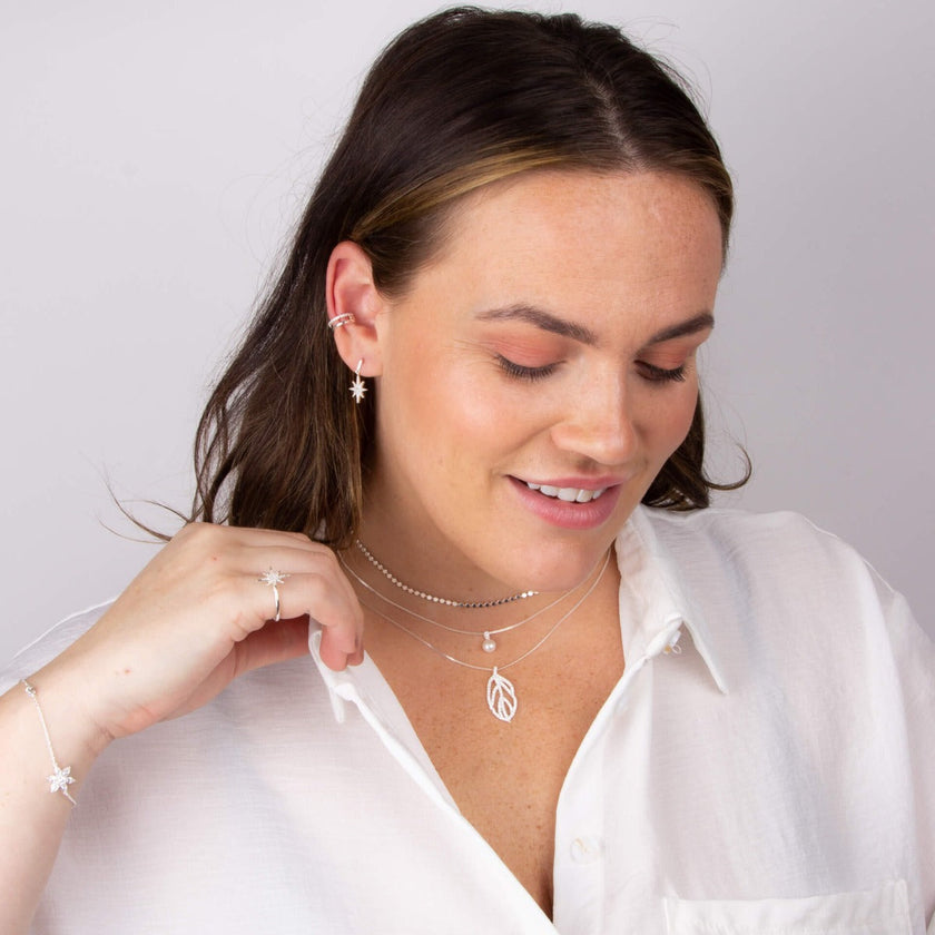 Beginnings CZ Double Row Ear Cuff