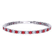 Diamonfire Two Tone Zirconia Tennis Bracelet