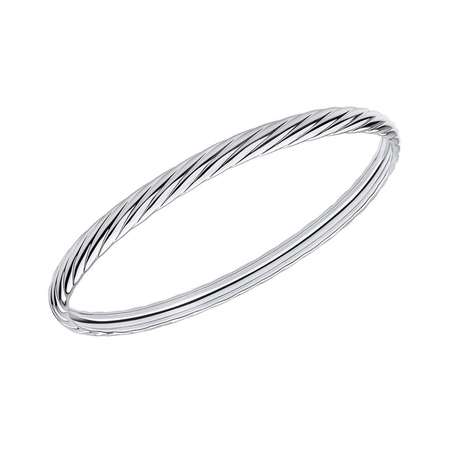 Beginnings Twisted Rope Textured Bangle