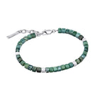 Fred Bennett Stainless Steel Bracelet with Semi-Precious Beads
