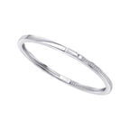 Beginnings Hinged Bangle with Cubic Zirconia