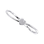 Beginnings Hinged Heart Bangle