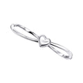 Beginnings Hinged Heart Bangle