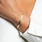Beginnings Flat Herringbone Chain Bracelet