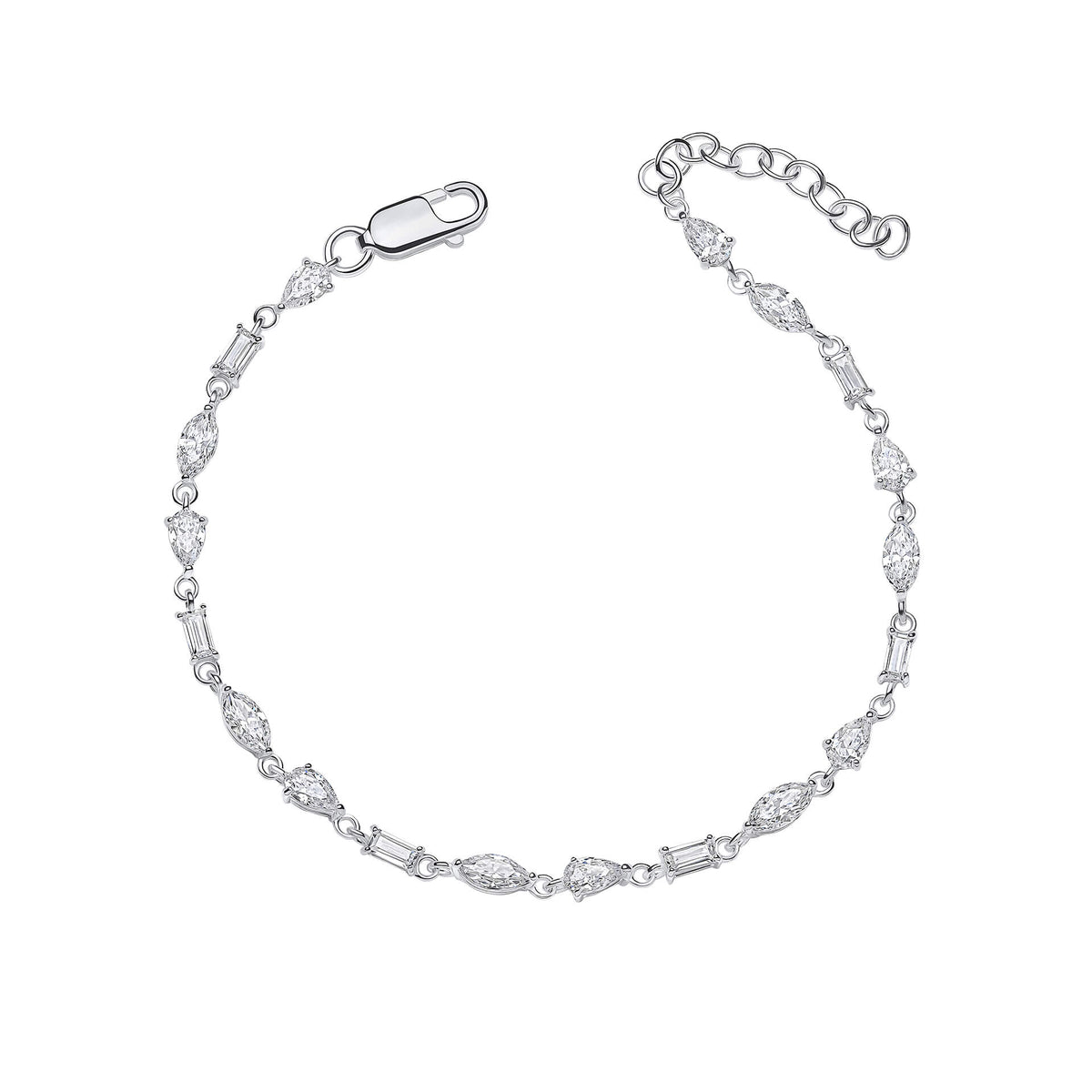 Beginnings Mixed Shapes Tennis Bracelet