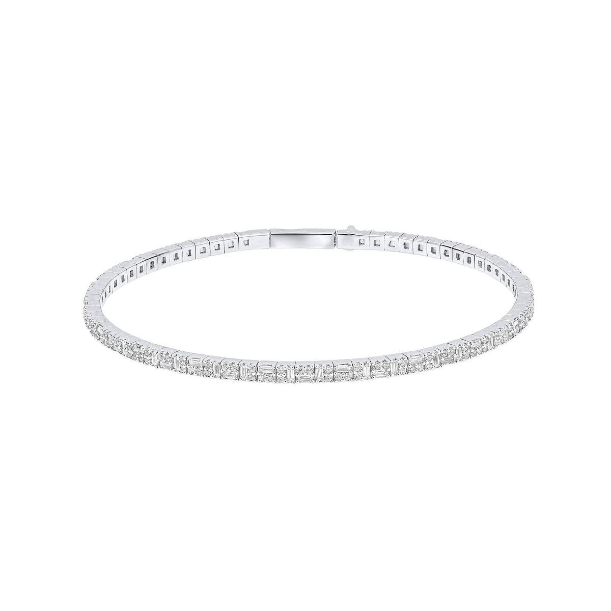 Diamonfire Multi-Stone Flexi Bangle