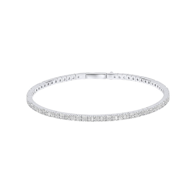 Diamonfire Multi-Stone Flexi Bangle