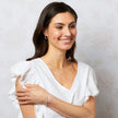 Laura Ashley Silver Naunton Folly Scoop Necklace