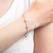 Diamonfire Alternating Shell Pearl and Zirconia Station Bracelet