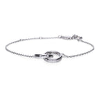 Diamonfire Interlocking Rings Bracelet