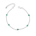 Laura Ashley Silver Thornage Flowers Station Bracelet