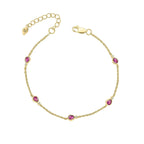Laura Ashley Silver Thornage Flowers Station Bracelet