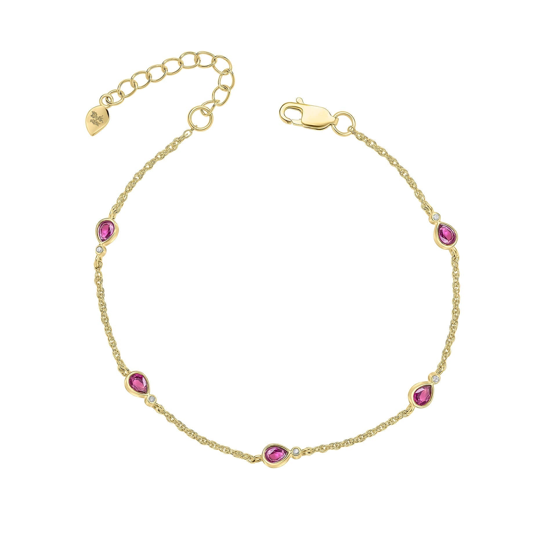 Laura Ashley Silver Thornage Flowers Station Bracelet