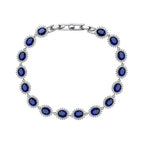 Diamonfire Oval Bracelet with Surround
