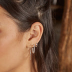 Beginnings 3/4 Ball Hoop Earrings