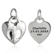 Baby Footsteps Personalised Silver Charm