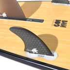 9ft 6 Bamboo Round Pin Tail Longboard Surfboard (FINS Included)