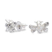 Bumble Bee Silver Stud Earrings