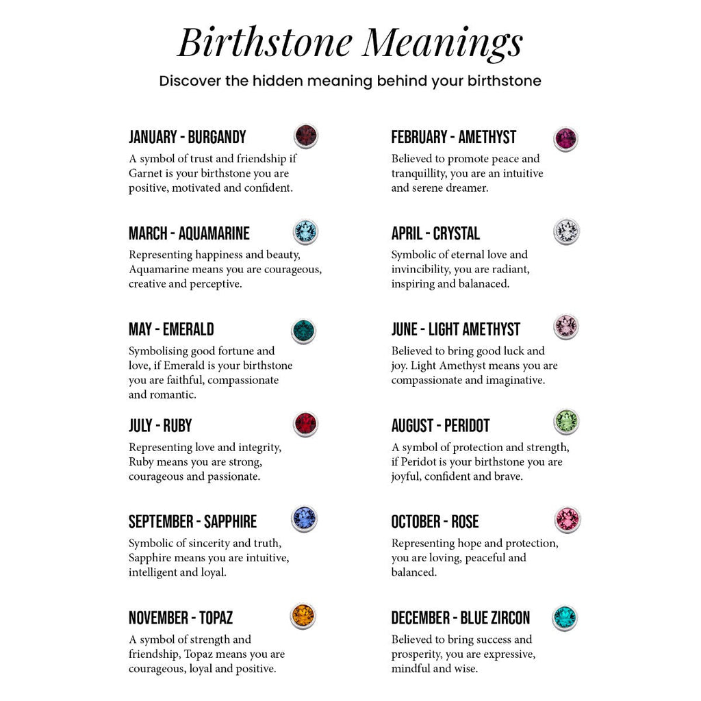 Beginnings Crystal Birthstone Earrings