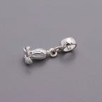 Bluebell Flower Silver Charm