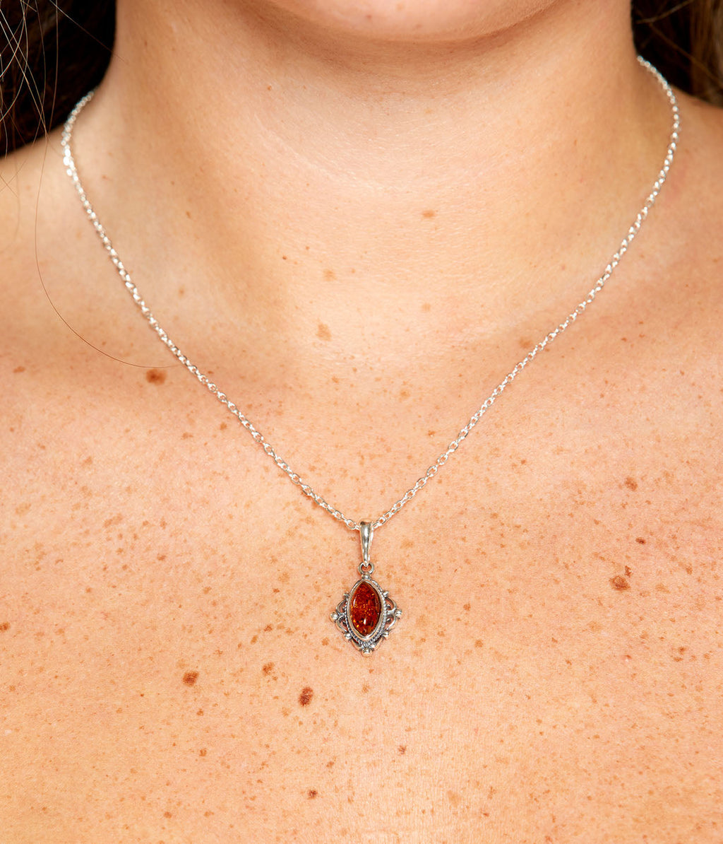 Boho Amber Pendant