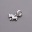Border Collie Silver Dog Charm
