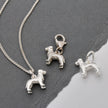 Border Terrier Silver Dog Charm