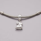 Bunny Rabbit Silver Charm