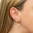 Beginnings Chalcedony Birthstone Hoop Earring Charms