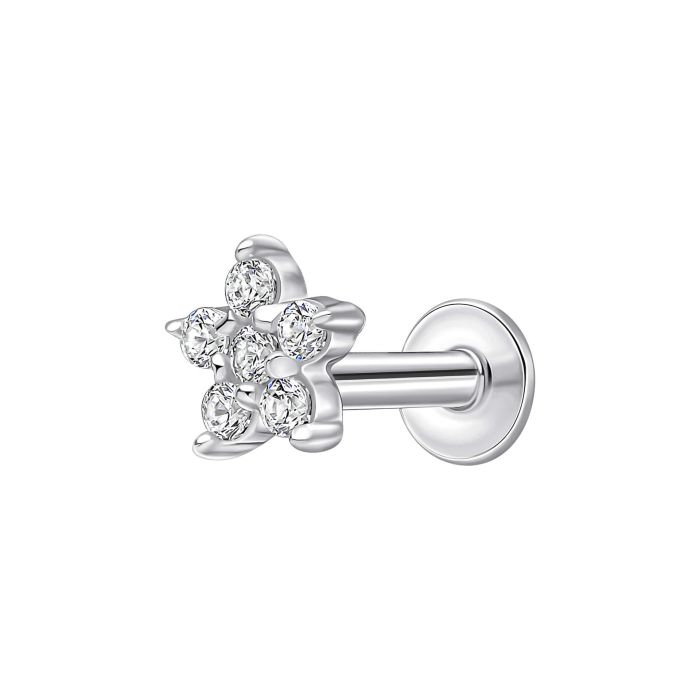 Beginnings Flower Labret Stud Earring