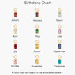 Savae Birthstone Initial Pendant