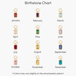 Savae Birthstone Initial Pendant