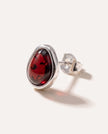 Boucles d'oreilles clous en ambre cerise ELEMENTS