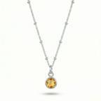 Citrine Birthstone Necklace