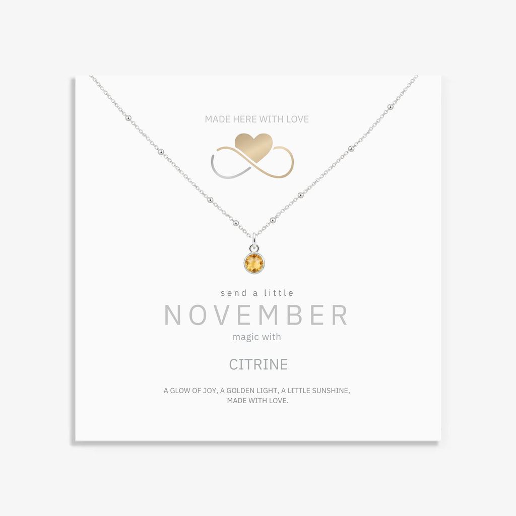 Citrine Birthstone Necklace