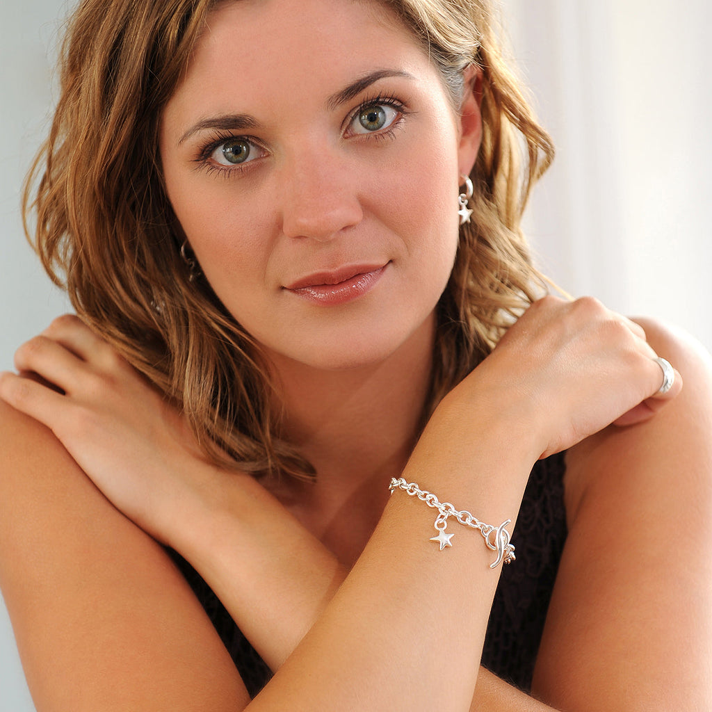 Stardust Trace Chain Charm Bracelet