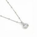 Collier en Quartz Clair Pierre de Naissance d'Avril